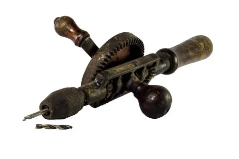 Old hand drill Stock Photos