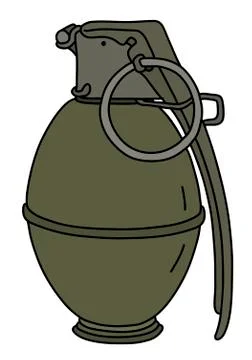 The old hand grenade Stock Illustration