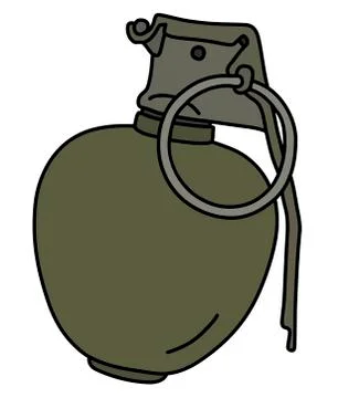 The old hand grenade Stock Illustration