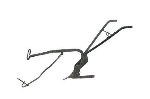 Old hand plow. 스톡 사진