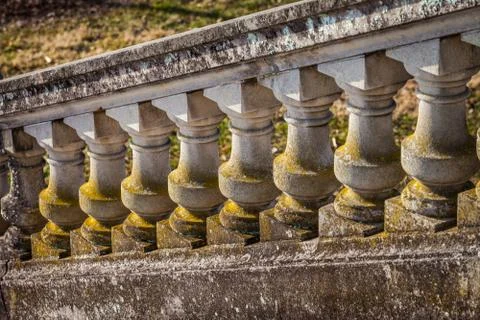 Old handrail Stock Photos