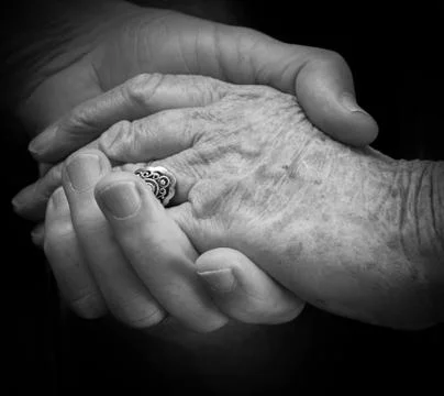 Old hands Stock Photos