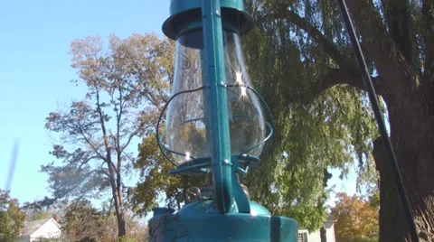 Old Hanging Lantern Stock Footage 31738448