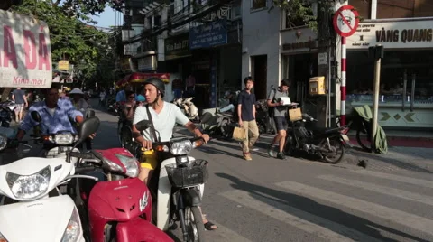 Old Hanoi Stock Footage 61400166