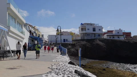 The Old Harbour in El Cotillo Stock Footage 302310310