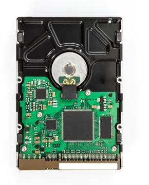 Old hard disk isolate Stock Photos