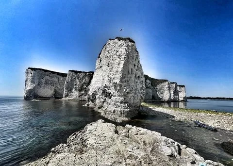 Old Harry Rocks Foto stock