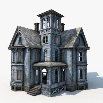 Old Haunted House 3D Model