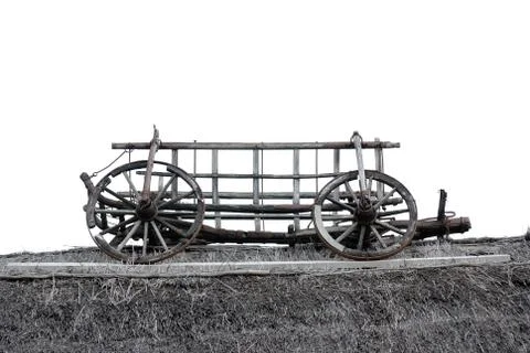 Old hay wagon Stock-Fotos