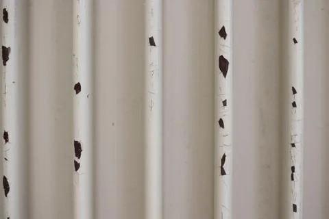 Old heating radiator. 库存照片