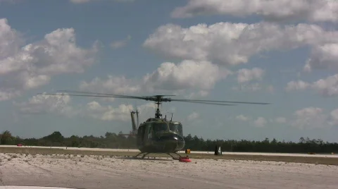 Old helicopter Stock Footage 659973