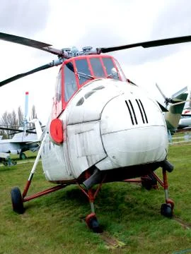 Old helicopter Stock Photos