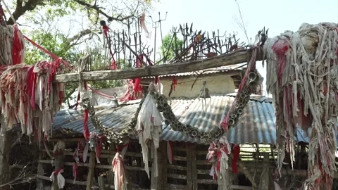 Old heritage temple in Nepal Stock Footage 155367332
