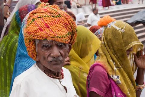 Old Hindu Pilgrim Stock Photos