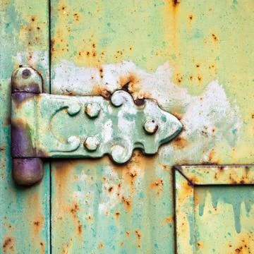 Old hinge Stock Photos