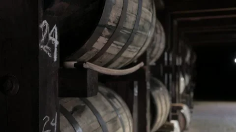 Old Historic Bourbon Rick Warehouse House in Kentucky Stock Footage 59071851