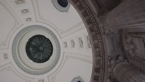 Old historic building ceiling Stock Footage 169885196