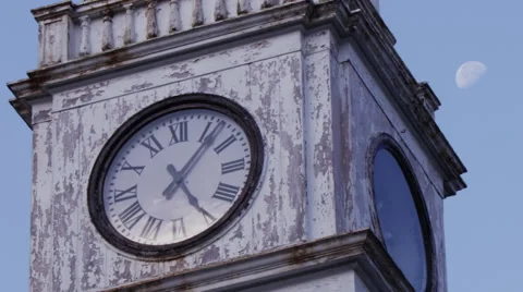 Old historic clock tower Stock Footage 47574499