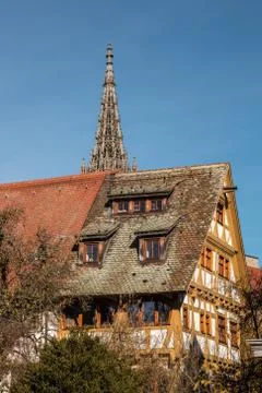 Old historical building in the old section of the town Stock Photos