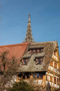 Old historical building in the old section of the town Stock Photos