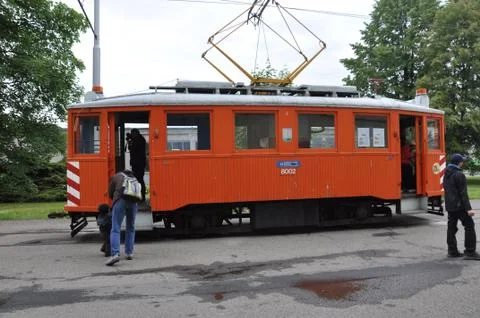 Old historical tram Stock Photos