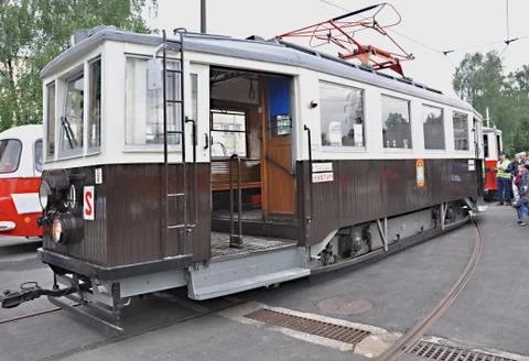 Old historical tram Stock Photos