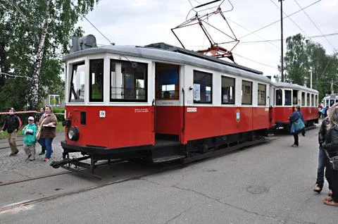 Old historical tram Stock Photos