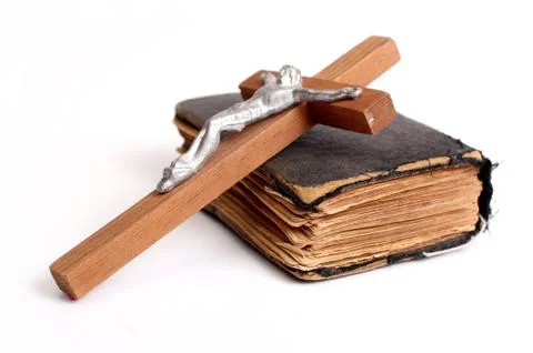 Old holy bible Stock Photos