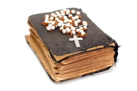 Old holy bible Stock Photos