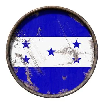 Old Honduras flag Stock Illustration