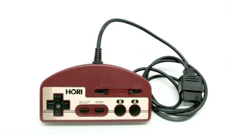 Old Hori Controller isolated on white background. Stock Photos