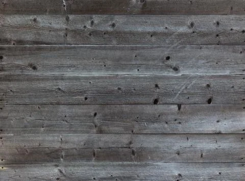Old horizontal black plank wall Stock Photos