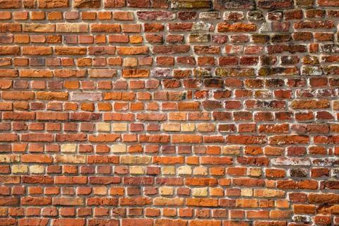 Old Horizontal Brick Wall Stock Photos