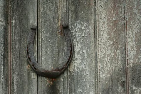 Old horseshoe Foto stock