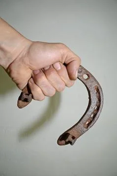 The old horseshoe. Stock Photos