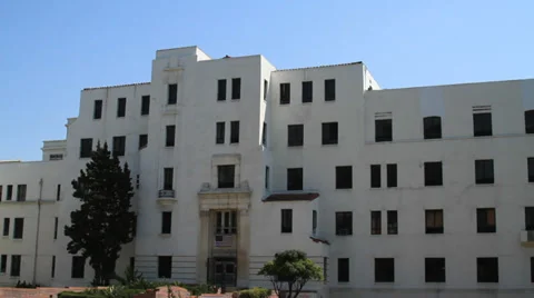 Old Hospital Stock Footage 30384134