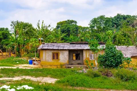 Old house in Cameroon Stock Photos