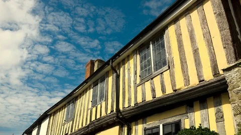 OLD HOUSE CLOUD TIMELAPSE Stock Footage 94768132