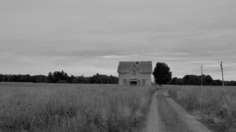 An old house on a farm Stock Footage 278329261