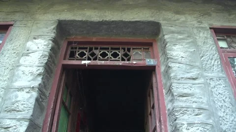 Old house front door Stock Footage 235136189