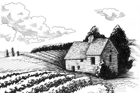 Old house Stock Illustration