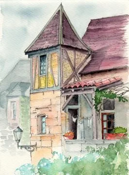 Old house Stock Illustration