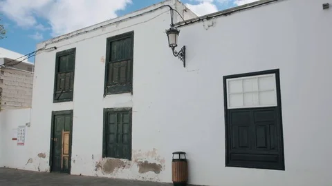 Old House in Lanzarote Stock Footage 101845537