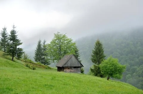 Old house in mountain 写真素材