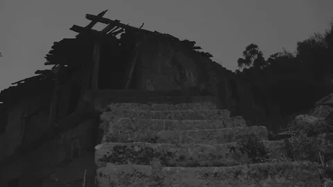 Old House Night Stock Footage 79812574