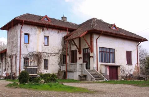 Old house in vineyard Stock Photos