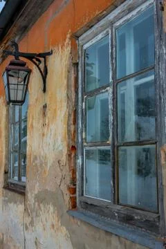 Old house wall Stock Photos