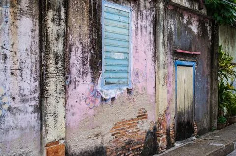 Old house wall texture Stock Photos