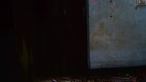 Old house which is damaged and look like haunted. Stock Footage 197041194