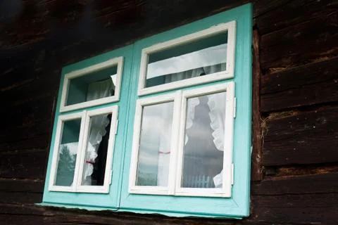Old house windows Stock Photos